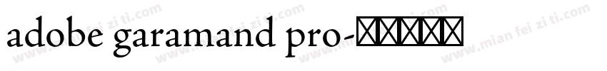 adobe garamand pro字体转换